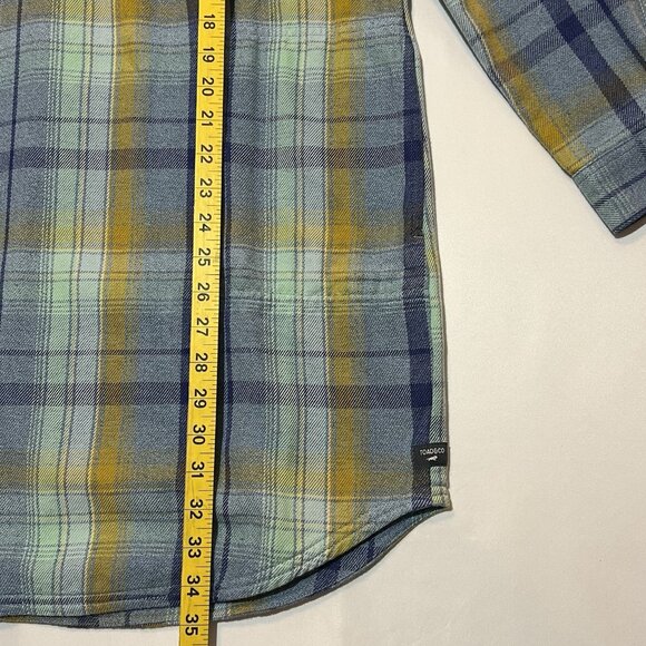 Toad & Co Women Bodie Plaid Flannel ShirtDress Long Sleeve Small Size Pockets - Picture 6 of 15